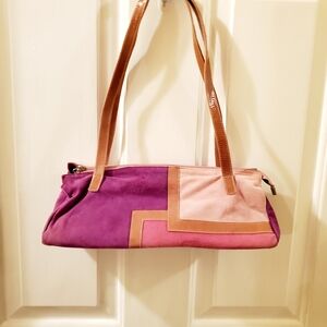 Stylish Sergio Zelcer Purple and Pink Women's Bag  Made In Brazil